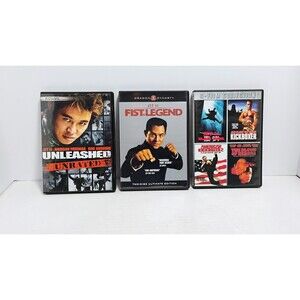 JET LI MARTIAL ARTS DVD 3 FILM COLLECTION W 3 BONUS MOVIES UNLEASHED KICKBOXER